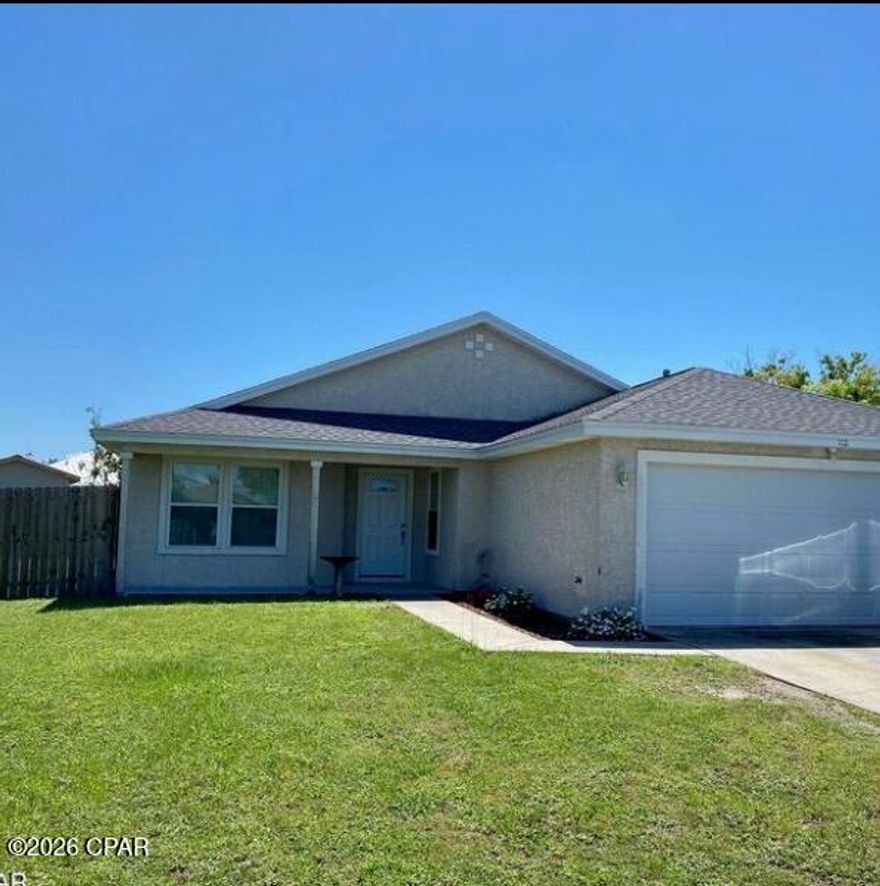 Very cute and conveniently located 3 Bedroom 2 bath home in Panama City. Very specious home in a nice quiet area, wood flooring through main living space, and tile in kitchen and bathrooms. Large backyard with firepit, privacy fencing and lots of greenspace. Home has plenty of natural lighting through out. Attached 2 car garage. Located conveniently near shops, schools and restaurants. confirm availability and schedule viewings.