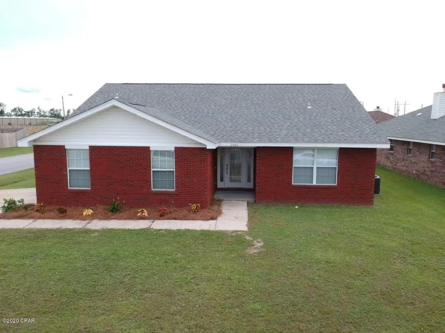 The Brentwood Estates ugly duckling  turned into a beautiful swan!  This corner lot home has a side entry garage, new roof, decking and a shadow box privacy fenced back yard with a walk through gate.  As you enter the home, you will notice the beautiful luxury vinyl plank flooring throughout the family room, dining, room, kitchen, laundry and hallways.  The family room has an electric fireplace that captures your attention immediately and is definitely the focal point of this room.  There is a split bedroom plan.  The front hallway leads to 2 bedrooms and the hall bath. The back hallway leads to storage closet, the master bedroom, master bath and walk in closet.  Bedrooms and closets have new grey carpeting. The master bedroom has a double windows surrounded by the beautiful turquoise accent wall.  The master bath has a double vanity sink, new free flow faucets, a large soaking tub surrounded by white tile with stenciled details and that pop of color that continues throughout the home, a separate shower and a walk in closet.  

On the opposite side of the family room is the large eat in kitchen with a breakfast bar.  The cabinets are freshly painted with white upper and grey lower cabinets and new pulls and handles.  The countertops are Stone Coat Epoxy, truly unexpected and pleasing to the eye, not to mention, a one of a kind design.  The tile backsplash was added and finishes the transformation of this bright, fresh looking kitchen.  All of the appliances are new as well as the sink and the touch activated kitchen faucet.  

The entire home was painted inside including walls, trim and doors.  All flooring was replaced, LVP and carpet, tile was painted and sealed in bathrooms and fireplace.  All faucets were replaced, every breaker in the electric panel, new 220 wire from the main power box on the exterior to the breaker box in the garage, as well as the wire to the stove.  The backyard fence is new, outdoor shed has been re-roofed and the exterior painted.  The air conditioner/heater is new, the water heater was not replaced but was inspected and is in good working order.