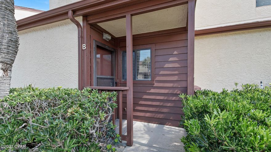 Here's your chance to own a beautiful, renovated townhome on the popular West End within walking distance to the beach with low HOA fees. Remodeled in 2018 with new cabinets, granite countertops in kitchen and bathrooms, stainless steel appliances including a gas stove, and tiled kitchen backsplash  New flooring, interior paint and furniture as well! You have a private balcony off of the master bedroom and a covered patio off the main living room with the pool and shuffle board courts just around the corner of your backdoor.  Located close to the walkover to the beach access.  This unit comes with one assigned parking space. Perfect for a primary, second or vacation rental.