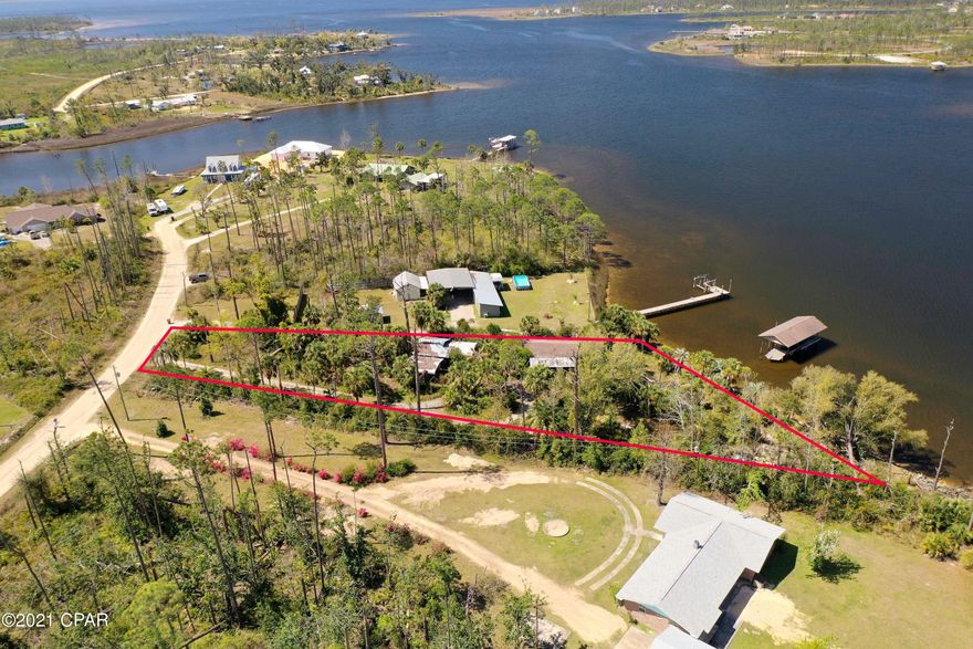 Here is your chance to own a slice of paradise at a competitive price point! This 1.17 acres boasts approximately 145 feet of water frontage on beautiful East Bay! Remove the existing structures and build your dream home!



If important please verify all measurements.