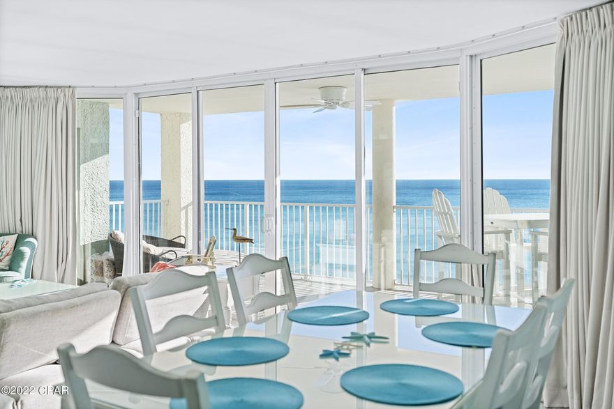 **ALL TILE (CARPET OVER THE TILE HAS BEEN REMOVED...NEW PHOTOS COMING SOON) This incredible 3BR/3BA gulf front condo at Long Beach Resort in Panama City Beach features EXTENSIVE structural & cosmetic updates. Most of these units in Long Beach have dark, galley kitchens with limited views but here, walls have been removed to open things up. Now, you see incredible views from the entire kitchen and a cute coffee bar has been added...the entire space even feels much larger. Enjoy stunning view from EVERY bedroom and if you are interested in rental revenue, AVERAGE 3BR units at Long Beach have been generating $100K+ in rental revenue. This beautiful condo is in better condition than most. The owners lived here previously so it has been well maintained and not beat up like a typical rental unit