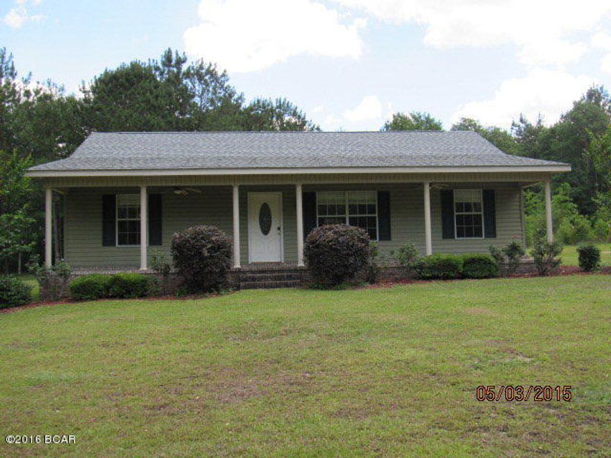 Like new home on 3 acres of land in the country. Home is move-in ready! You can enjoy quiet evenings on the screened in back porch overlooking landscaped yards. Home is very nice with 3 bedrooms and 2 baths; kitchen is fully equipped including a side-by-side refrigertor/freezer, dishwasher and electric stove. There is a cute yard building for storage. There is even a cypress pond on the property. Don't wait! Look now before it's gone!