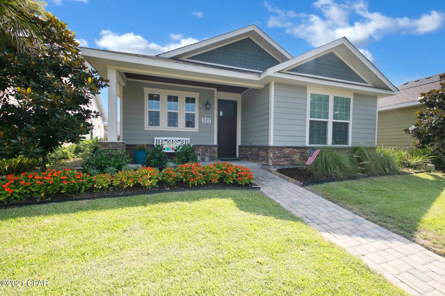 Beautiful 3 bed and 2 bath home located on the west end of Panama City Beach in the great neighborhood of Turtle Cove. This custom built home was constructed in 2018 and features quartz counter tops and a tankless hot water heater system. Very desirable location on Lake Powell that is only 2 miles from Rosemary Beach. Great shopping and restaurants at Pier Park are only 3.5 miles to the west also. Turtle Grove has low HOA fees and a great community pool with hot tub.