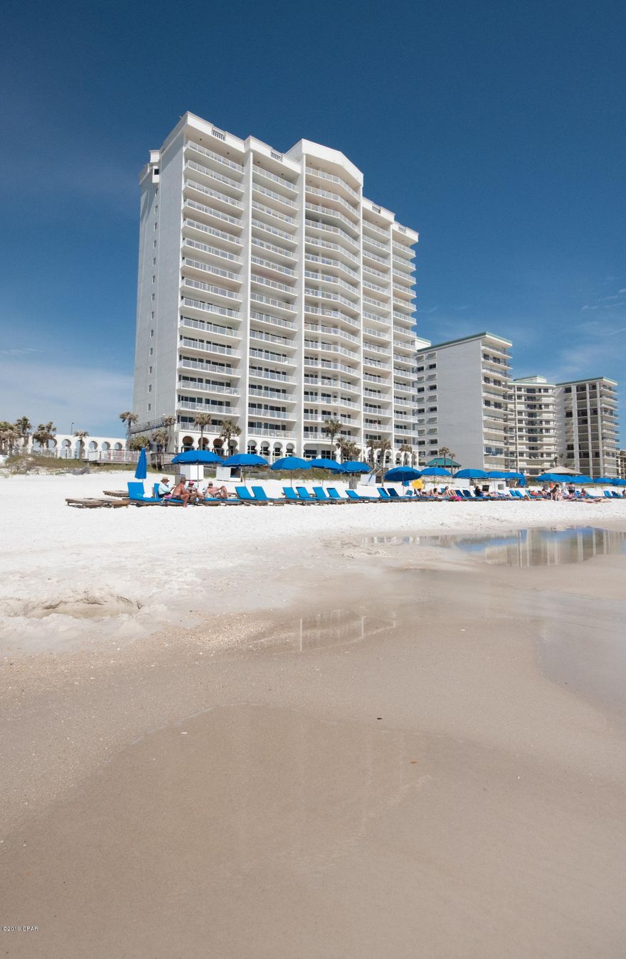 You won't want to miss this extraordinary two bedroom two bath along Florida's Gulf Coast.  Bring your bags and let go of your worries while you enjoy breathtaking views from your 12th floor balcony.  This condo boats  beautiful upgrades such as new cabinet doors and drawers, tiled walk in showers, double shower heads in the master bath, fresh carpet in the bedrooms and tile floors that extend to the private balcony. Princess Condos offer privacy with entrance and exit gates.  There are three pools, a fitness center and community  room. Call today for a private showing of this luxury condo!  Princess assessment has been fully paid by the seller. New HVAC, Refrigerator, Water heater, washer/dryer, tile flooring, carpet, freshly paint and tiled balcony.  So many upgrades/extras in this condo