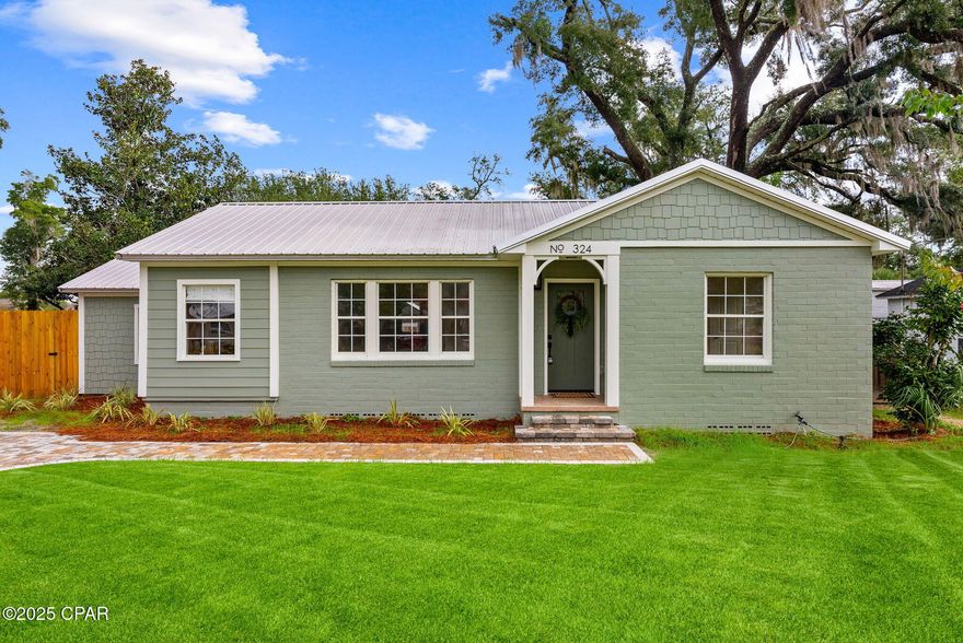 Introducing an exceptionally refined 3-bedroom, 2-bath residence offering 1,407 sq. ft. of impeccably finished, heated and cooled living space in the prestigious, historic Cove neighborhood—just minutes from Downtown Panama City's waterfront, dining, and the renowned St. Andrews Yacht Club.
Reimagined with uncompromising craftsmanship, this home has undergone a complete high-end renovation, seamlessly blending timeless character with elevated modern luxury. Every major system has been renewed—including a 2018 Metal Roof, new electrical, new plumbing, and a tankless water heater—providing true peace of mind and effortless, turnkey living.
Inside, refinished original hardwood floors set the stage for a sophisticated design palette and curated finishes throughout. The exquisite chef's kitchen features state-of-the-art appliances, premium quartz countertops, and a fire-clay cast-iron porcelain enamel sink with custom accessories. Champagne bronze fixtures add understated elegance, while bespoke Swedish wall murals—artfully installed in the kitchen, bar, and primary bath—introduce a distinctive touch of artistry. All design selections were thoughtfully crafted by the acclaimed 1715 Design Company.
The primary suite exudes serenity as a color-drenched retreat, offering a spa-inspired atmosphere enhanced by a marble stone shower floor, refined fixtures, and custom mural work that transforms the space into a private sanctuary.
Outside, the property continues to impress with a fully fenced backyard, rear alley access, a detached garage, and a charming playhouse, blending convenience, functionality, and character.
Luxury Features & Highlights
3 Bedrooms • 2 Full Baths
1,407Sq. Ft. of Fully Renovated Living Space
Refinished Original Hardwood Floors
2018 Metal Roof, Electrical, Plumbing & Tankless Water Heater
Premium Quartz Countertops & Champagne Bronze Fixtures
Fire-Clay Cast-Iron Porcelain Enamel Sink with Accessories
Spa-Caliber Primary Bath with Marble Stone Shower Floor
Color-Drenched Primary Suite with Custom Swedish Mural
Custom Swedish Murals in Kitchen, Bar & Primary Bath
Design by 1715 Design Company
Detached Garage & Playhouse • Fully Fenced Yard • Rear Alley Access
Prestigious Cove Location Near Downtown & Yacht Club