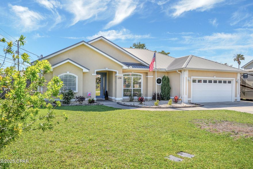 CURRENTLY UNDER CONTRACT, SELLER WILL CONSIDER BACKUP OFFERS. Welcome to your new home! This gorgeous home is move in ready and boasts an array of exceptional features that make it truly stand out. Featuring a split floor plan with 4 spacious bedrooms and 2 bathrooms. 

Step inside to discover brand new luxury vinyl plank flooring, and fresh paint throughout most of the home. The kitchen has been nicely updated with granite countertops, shaker-style cabinets, all stainless-steel appliances, and a brand-new back splash. Master bedroom has a walk-in shower with a built-in closet system.

Outside you'll find a large, fully fenced backyard oasis that sits on a corner lot complete with a sparkling saltwater pool. The 24x48 enclosed shop is a workman's dream. Perfect for any of your auto hobbies, woodworking, or even a she shed! There is also a large covered patio area with sunshades and upgrades including stained concrete. There are double gates providing easy access to the backyard along with a concrete driveway to the workshop.

This home is packed with upgrades including a brand-new hot water heater, an HVAC system equipped with a HALO air purifier, and an extended driveway featuring a 50-amp electrical hookup.

Centrally located in the heart of Lynn Haven, Florida! Close to shopping, dining, schools, parks, and so much more. Don't miss the opportunity to own this home!