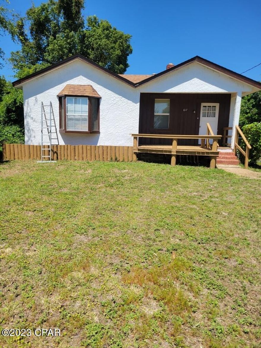 This home is neat and clean from front porch through to back deck. It has been freshly painted inside and out.  New appliances, new bathroom vanities, hardwood floors redone and new carpet in bedrooms, new flooring in kitchen and den. One of the bedrooms is set up as a office or activity room.  Nice sized fenced back yard.  (heat, stove ,hot water heater  is gas)