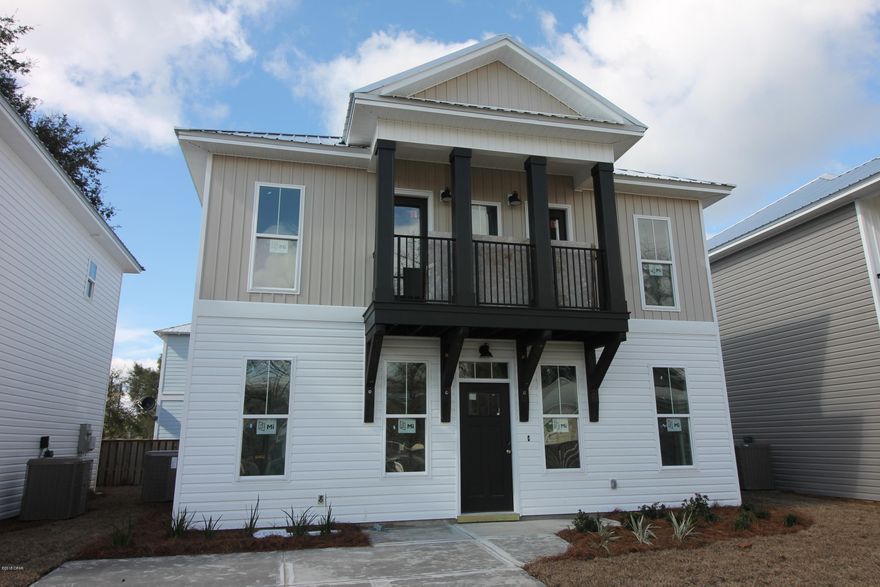 House payments less than Rent! These Beautiful New homes in a new community close to Tyndall AFB. This home is built with energy savings in mind. Metal Roofs, Custom cabinets, Quartz counter tops, tile, carpet in upstairs. This is one you don't want to miss. Community offers parks, paved streets and driveways, and Lawn care is covered in your HOA Fees. Perfect Location and the price is right Mtg Payment in Most cases is less then renting.