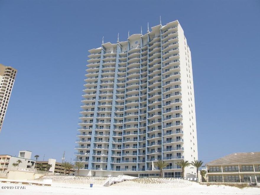 LOW beach front condo just walking distance from Pier Park. Unit has a bunk.     GROSS INCOME AS OF 4 WEEKS AGO WAS 55K PLUS...Enjoy this classy and tastefully decorated unit. Step to white sand few feet from the beach front tropical designed pool    Tiki bar is just next to the poo.   Hot tub is avail for those who wants to relax.    HANDICAPPED FRIENDLY BATHROOM, New paint, new tile floors in the bedrooms   Close to fine dinning and shopping, activities like kids rids are also walking distance to Pier park. 

Come own this beautiful unit in one of the most beautiful beach in the world.