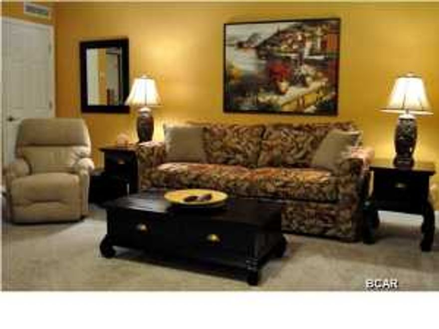 Save the money you were planning on spending to re-decorate your new Emerald Beach condo. This unit was completely re-decorated and re-furnished less than 2 years ago. The owners not only re-painted, installed luxury upgraded carpeting, new black-out drapes, flat screen TV's and DVD's, and of course new stainless steel appliances. They even purchased a new full-size, high efficiency washer and dryer! The Emerald Beach Resort has become one of the most desirable resorts on the beach in PCB with its great amenities including a beachside pool with Jacuzzi and a fully stocked Tiki Bar, a Kid's Lagoon pool with water features, large state-of-the-art fitness center, a walk-over Sky Bar sports lounge, and a Starbucks and snack bar on-site. It is also one of the only resorts offering