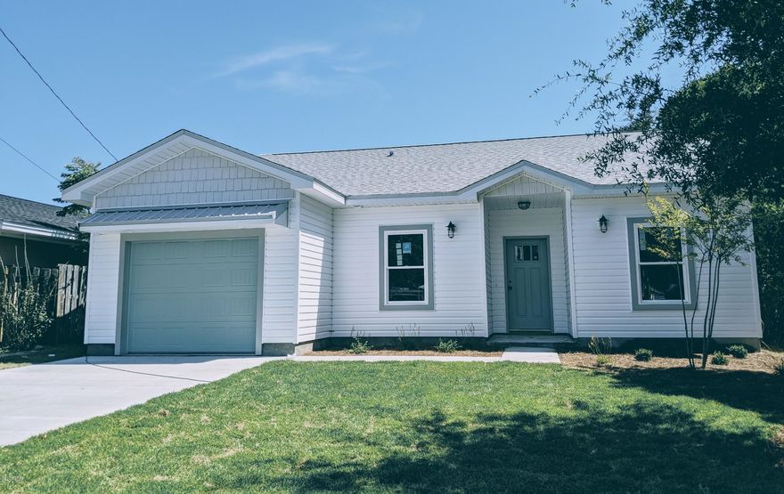 New construction in a magnificent West End location! Smell the salt air as you step out of your front door for your ten minute walk to the white sandy beach! Your beautiful new Beach House is nested a quiet golf-cart friendly neighborhood on the far West End, only 3 minutes away from 2 large grocery stores and 4 minutes away from Highway 30a! Step inside and marvel at the soaring ceilings and beautiful luxury plank floors! The lighting, color palette, finishes and fixtures have been professionally chosen by Susan Silverthorn Designs for that perfect Beach House look and feel! The chef in the family will love the beautiful kitchen with soft-close Shaker cabinets, granite counter tops, coordinating  backsplash, and stainless steel appliances! The large master bedroom has high ceilings and and a huge master closet, and the master bath features double vanities and a lovely shower with floor to ceiling tile and a custom glass door! Smart Home features are modern and energy efficient LED lighting throughout, WiFi enabled garage door opener, WiFi enabled thermostat, and WiFi enabled irrigation! Designer interior colors, a garage, fully sodded and irrigated lot, and a beautiful patio in the backyard for grilling and entertaining! Construction will be complete before June 1 and this stunning home will not last long, come see it today! NOTE!!! The two exterior photos are of the subject property, the interior ones are of a similar constructed home! NEW INTERIOR PHOTOS COMING SOON! Construction completion by or before end of May!