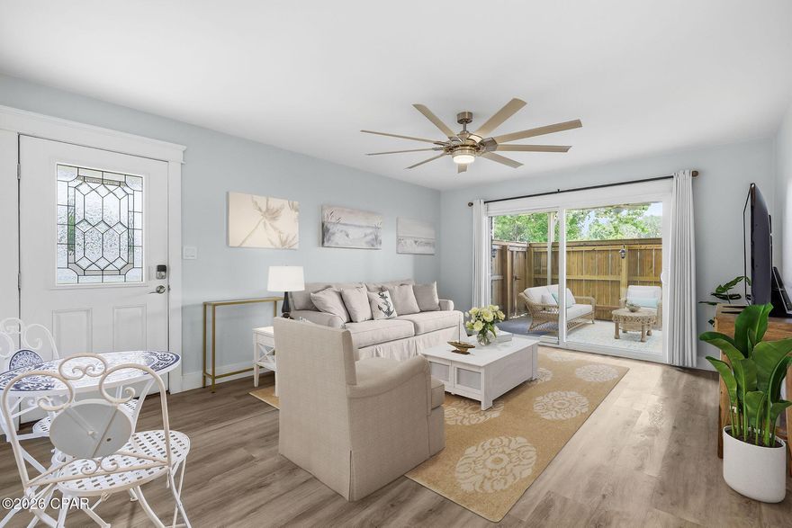 17462 Front Beach Road, Unit 12C2 | Offered at $233,900 1 Bedroom | 1 Bathroom | 582 Sq. Ft. Welcome to your slice of paradise on the quiet west end of Panama City Beach! Nestled inside the highly sought-after, gated community of Horizon South, Unit 12C2 offers an incredible opportunity for buyers looking for a primary residence, a relaxing second home, or a highly lucrative short-term investment property.  Unlike many coastal condos on the market, this immaculate ground-floor unit has never been rented. It has been meticulously cared for, showcasing pride of ownership and presenting itself in remarkable, like-new condition.  

Exquisite Upgrades & Modern Design - Step inside to a bright, open floor plan adorned with premium luxury vinyl plank flooring and an abundance of natural light. Every detail has been curated to create an upscale, beach-chic atmosphere:

Gourmet Kitchen: Fully transformed with crisp white shaker-style cabinetry, a stylish coastal-tile backsplash, sleek quartz countertops, and a modern industrial-style pull-down faucet. It comes equipped with premium, matching stainless-steel appliances, including a high-end Haier refrigerator and a smooth-top range.

Serene Living & Dining: A perfectly proportioned living space featuring an oversized multi-blade ceiling fan and a sliding glass door that seamlessly bridges indoor and outdoor living.

Spa-Like Bathroom: Boasts a modern vanity with brushed-nickel fixtures and a beautifully tiled tub/shower combo featuring natural-wood tones and elegant mosaic accents.

Private Oasis Patio: The spacious, fully fenced outdoor patio is an absolute showstopper. Enclosed with lush faux-ivy accent walls, a stylish ceiling fixture, and premium wicker outdoor furniture, it offers a completely private retreat for morning coffee or evening cocktails.

Value Add: The unit comes completely furnished, though the final inclusion of furniture is negotiable to suit the buyer's preferences.

Horizon South Amenities & A $3 Million Community Upgrade
Buying into Horizon South means investing in a lifestyle. This family- and pet-friendly gated resort sits just a short, dedicated walk away from the sugar-white sands and emerald waters of the Gulf.

The community has recently completed a massive $3,000,000 infrastructure improvement project, upgrading storm drains, property entryways, and community ponds--ensuring the long-term value, beauty, and structural integrity of the resort for years to come.

Residents and guests enjoy a robust, resort-style amenity package:

4 Swimming Pools (including a kiddie pool and a pool heated seasonally for year-round enjoyment)

Relaxing community Hot Tub

18-Hole Mini-Golf Course

Tennis and Pickleball courts, Basketball courts, and Shuffleboard

A newly updated Clubhouse featuring a State-of-the-Art Fitness Center and billiard tables

Picnic areas with charcoal grills and gazebos

Convenient boat and trailer parking

Perfectly Positioned
Located less than 3 miles from the premier shopping, dining, and entertainment of Pier Park, and just minutes from Frank Brown Park, this condo pairs quiet coastal living with unparalleled convenience.

Whether you want to move right in, keep it as your private beach getaway, or capitalize on Panama City Beach's booming short-term rental market, Unit 12C2 is a pristine, turnkey choice. Schedule your showing today before this rare gem is gone!