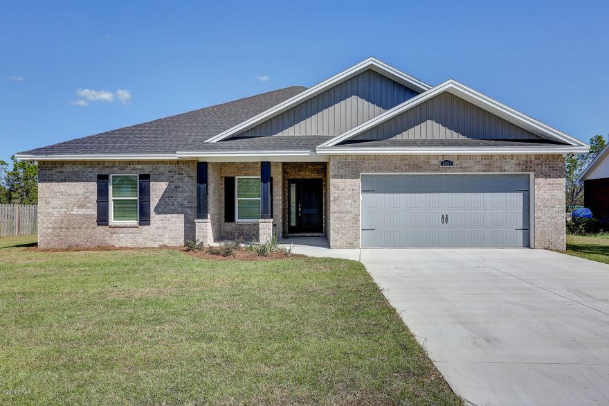 BRAND NEW HOME! 4 Spacious Bedrooms & 2.5 Baths. This home has many Energy Efficient Features All LED Lights, Fully Insulated Interior Walls, Low E windows & much more. No HOA Fee's & Flood Zone X- No Flood Insurance Required! The Interior Features soft gray Behr Premium paint wall color sure to match any decore, tray ceilings in the Living room, Dining & Master Bedroom, recessed & upgraded light fixtures throughout, luxury high end vinyl plank flooring, Ceramic Tile & high quality carpet in the bedrooms. The Kitchen is a true show stopper with custom hardwood cabinetry with pull out slider drawers, There is a huge dining area that adjoins the kitchen. The Master suite is very spacious 14x19 & has a large master bath featuring his and her double granite topped sink, Jacuzzi tub, separate 5ft shower w/ glass door, linen closet & large walk-in closet 9x11ft! The additional bedrooms are very spacious with large walk in closets in 2 of the rooms & a big reach in double door closet in the 3rd additional room. There is a 2 car garage with attic storage with pull down stairs, sprinkler system with Wireless RAIN-CLIK Sensor to auto shut off Irrigation System during rainy conditions. The covered front & back porch make the perfect spot for relaxing or entertaining. Make your appointment to view this lovely home today! 1 year Builders Warranty & Fully Transferable Termite Bond Included! ***All Measurements Approximate, Please Measure if needed***