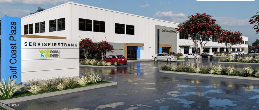 This modern ±14,500 SF facility presents a standout opportunity to create a premier fitness or wellness destination in one of the fastest-growing areas along the Emerald Coast. Positioned one block from HCA Florida Gulf Coast Hospital, the location benefits from steady daily activity from nearby medical offices, outpatient therapy providers, and strong traffic along the 23rd Street corridor.
Designed with today's fitness operators in mind, the plans feature a flexible open layout suitable for strength and cardio areas, group training studios, functional fitness zones, recovery services, and other
specialty concepts. The project also includes an elevated indoor walking and running track that provides year-round, climate-controlled use with a clear view over the workout floor. Three dedicated
indoor pickleball courts further enhance the offering and tap into the rapid rise of indoor recreation demand. Surrounded by major retail anchors such as Walmart, Target, and Publix, along with numerous dining options, the property offers excellent visibility, easy access, and consistently strong consumer draw.
This is a rare opportunity to secure a purpose-built, fitness-oriented facility in one of Panama City's most active commercial corridors.