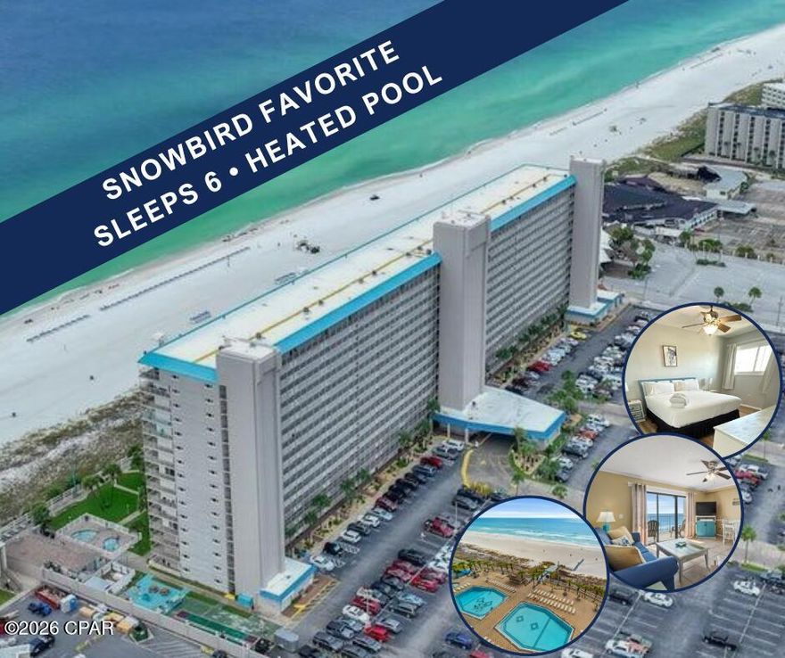 ***SELLER WILL CONSIDER ALL OFFERS!***

The Summit is a long-beloved vacation spot for generations of visitors to Panama City Beach, and unit 1012 is ready for you to take part!

This condo unit is fully furnished as a short-term rental and features the following: 
--Private bedroom with new LVP flooring
--En-suite bath off the main bedroom with shower/tub combo
--2 twin bunks in the hall
--Half bath in the hall
--Sleeper sofa in living room
--Compact kitchen with all necessities
--Extra counter space, drawers, and cabinets
--Full size Amana washer and dryer
--Tile in hall, baths, and kitchen/dining/living room
--GE electric stove
--Built-in microwave
--Hotpoint refrigerator
--Double sink
--Dining table with 4 chairs
--7' x 15' balcony with outdoor furniture

The Summit grounds feature a gated entrance, 24-hour security, 2 pools (one heated seasonally), 2 hot tubs, 2 kiddie pools, a poolside Tiki Bar, a full-service restaurant (Bikini Bob's), fitness center, game room, ice cream/snack and gift shops, jet ski rentals, shuffleboard, and lighted tennis/pickleball courts.