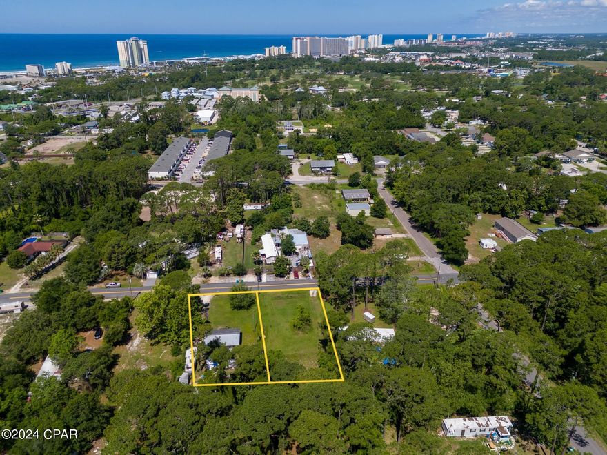 Back on the Market. Title work has been completed and these lots are positioned for a quick cash close!
 
This is for 2 parcels. Each parcel is 75 x 190, for a total of 0.66 acre. There is a mobile home on the property that can be removed or negotiated.

 Investor / builder opportunity! This is a large Building lot on Panama City Beach with water, septic, and electricity available. Septic is on site but will need inspection. There is a forced sewer main available located 600 ft down Anne Ave. These lots together total 2/3 acre and zoned R2 for Single-Family and Duplex Dwellings. Convenient to shopping, entertainment, Dining, with a short drive to the beach.