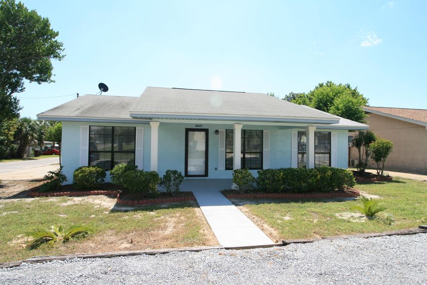 Great Location...  just a block from the beach. This three bedroom two bath home has new Paint inside and out, and has tons of charm.  The perfect place to call home and even as just a vacation retreat. There's a nice sun room that opens to the backyard that's enclosed with a cozy little fire pit.

all important listing data should be verified.