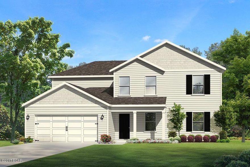 5 BR 2.5 BA +/- 2594 Sq Ft This is a very large and open 2 story home.  Plenty of room for the family and guests.

 

Colors and style may differ from rendering showed.  Prices subject to change at any time.