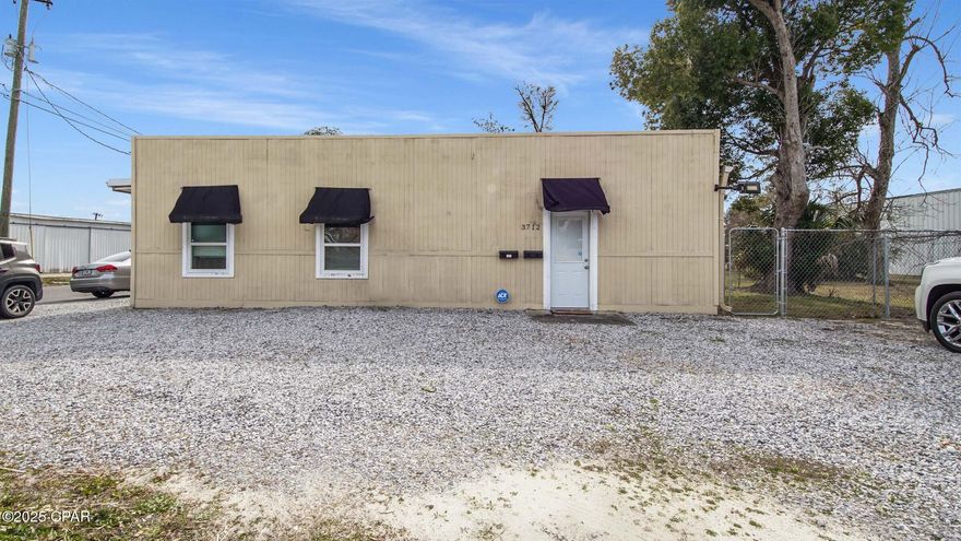 This commercial space is perfect for many things! Some approved ideas from the city are catering/delivery business, food truck prep and commissary, bail bonds company, flower shop, cheer/tumble/ choreography practice room, butcher/meat processor, office space, laundromat, beauty salon/barber shop. The front half of this Mixed-Use building is approximately 1750 square foot of store front, office space, kitchen with tons of supplies, and a big open room for your needs. You can enter through the front of the building into a store front area, or through the French double doors on the left side of the building into the open room. The open room has two office spaces on the front side of the property. There is a third office just behind the store front area, heading into the kitchen space. The front half of the building is completely closed off from the back half of the building, but can easily be converted to be accessible if desired. The back half of the building is approximately 3800 square foot of warehouse, office space, kitchen, and a prep space for your needs. As you enter the building from the Claire Ave side, you walk into the prep space area. Continuing in, you will see the huge walk in freezer ahead, and the kitchen entrance to the right. There are two office spaces upstairs, as well as a loft/storage space. This property has a massive walk in refrigerator with three showcase doors for easy access. The oversized rolling utility door adds ease for bringing in large supplies. There is a documented rental income for the last three years for $5000 per month on the back and $1400 per month on the front. Call your favorite Realtor today to schedule your tour!