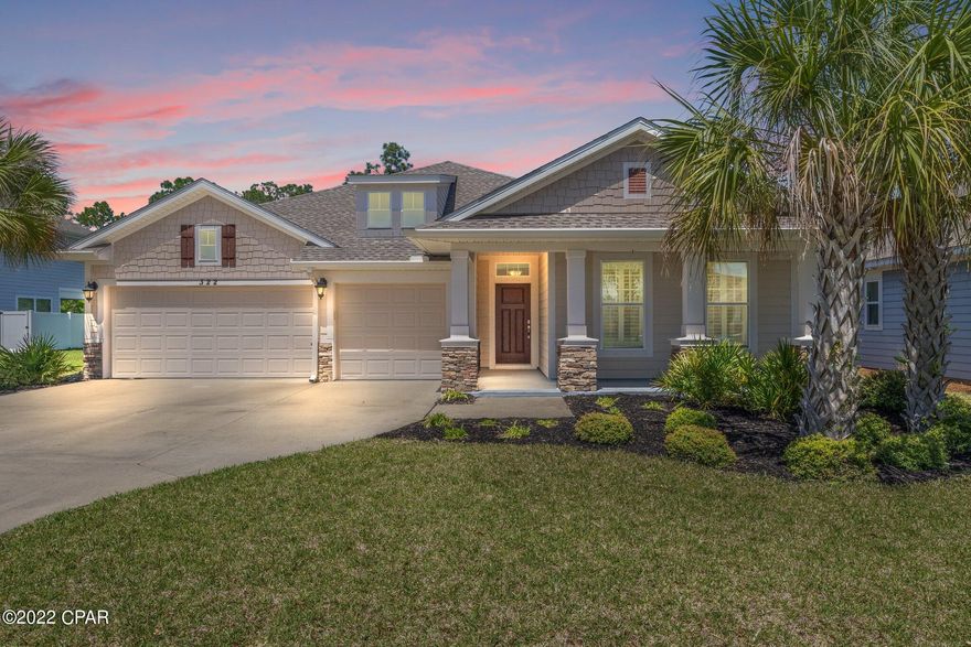 CURRENTLY UNDER CONTRACT, SELLER ACCEPTING BACKUP OFFERS. Welcome to the Premier neighborhood of Breakfast Point. This is where Quality and Design are matched up to perfection. You will be amazed by the open concept living room with hardwood flooring, a large kitchen island with granite countertops, beautiful backsplash, custom soft close cabinets, High End SS appliances and a lot of natural happy light! You will love the great master bedroom with an amazing view of the green trees and a master bath with double vanity, tiled walk-in shower and a large closet. The 4th bedroom is on the left side of the house with it's own full bath perfect for in-law or Guest Suite providing extra privacy. A rare 3 car garage + 5 driveway spaces. The back yard is huge and very private where you can enjoy the evening and Florida nature. Great location with easy access to hwy 98, close to the beach, grocery stores, night life etc.  You do not want to miss out on this one!