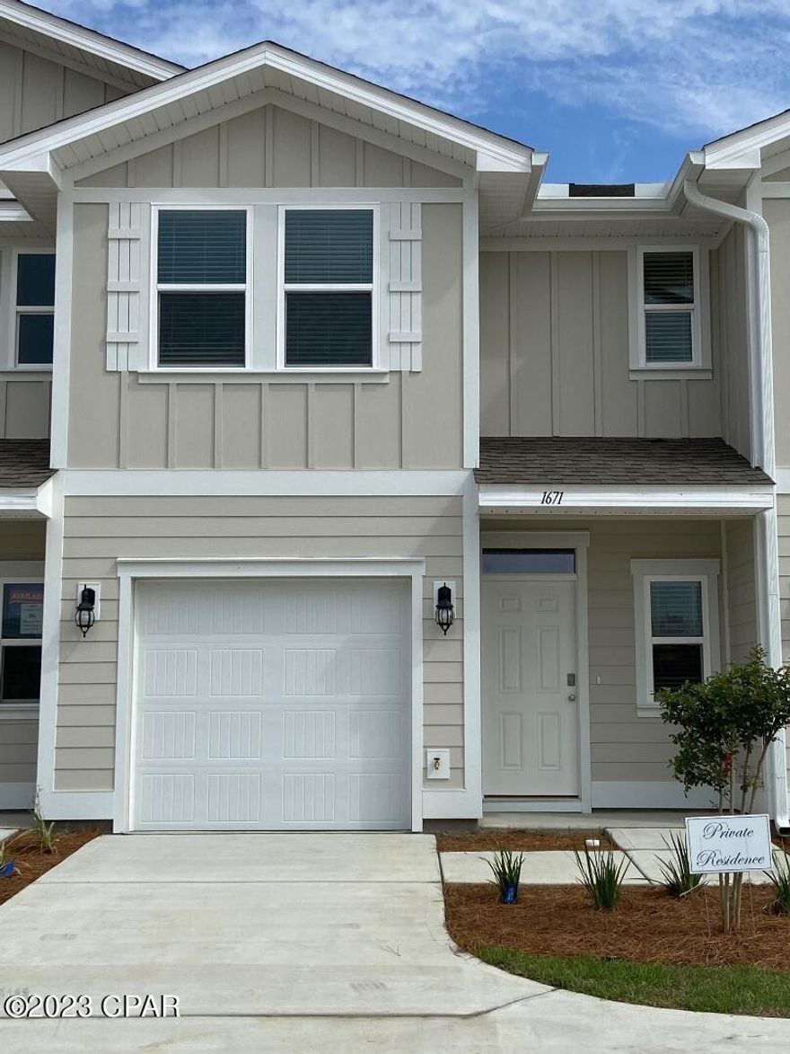 Immaculate 2 year old 3/2.5 townhome in Lynn Haven near both Bay Haven schools & Mosley HS. Vinyl planking & carpet flooring, granite counters, stainless appliances, recessed lighting, breakfast bar, covered back patio, 1-car garage. W/D hookup. Landscaping included.