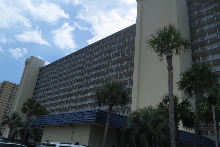 FURNISHED GULF-FRONT CONDO AT A REASONABLE PRICE!  This one-bedroom, one and a half bath unit is a galley-style kitchen open to the living room with ceramic tile flooring throughout the living and bath areas, a spacious carpeted Master bedroom, and built-in bunk beds in the hallway.  The balcony overlooks the Gulf and the many amenities include an in-ground pool, game room, computer lounge and so much more!  The unit is being sold in its AS IS condition.