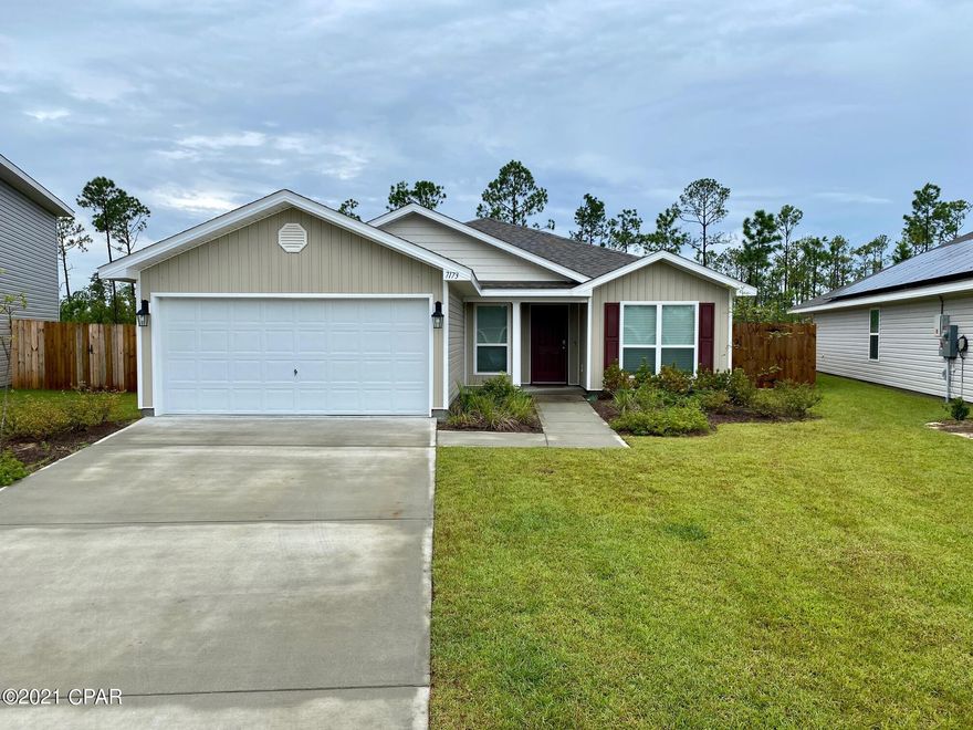 The Alpine is a single-story, 3 bedroom, 2 bathroom, 2 car garage home. Designed with you and your family in mind, this layout features a separate dining space that leads to an open kitchen. The large master bedroom is located off the family room and features a beautiful bay window, double vanity and spacious walk-in closet with plenty of room for storage. Standard appliances include built-in dishwasher, electric range, and microwave. You'll also enjoy added security in your brand new home with a Home is Connected features. Using one central hub that talks to all the devices in your home, you can control the lights, thermostat and locks, all from your cellular device.