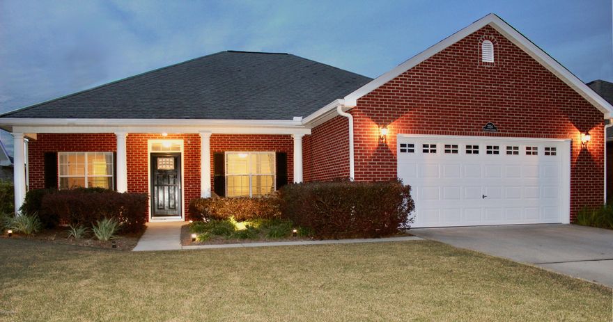 Show stopping, four bedroom home in deed restricted, conveniently located Camryn's Crossing neighborhood, with formal dining room currently used as an office, eat in kitchen with stainless steel appliances, solid surface counter tops and a screened in patio overlooking the private, professionally landscaped back yard. Careful attention to detail, evident in the hand scraped mahogany floors, custom lighting features and more!