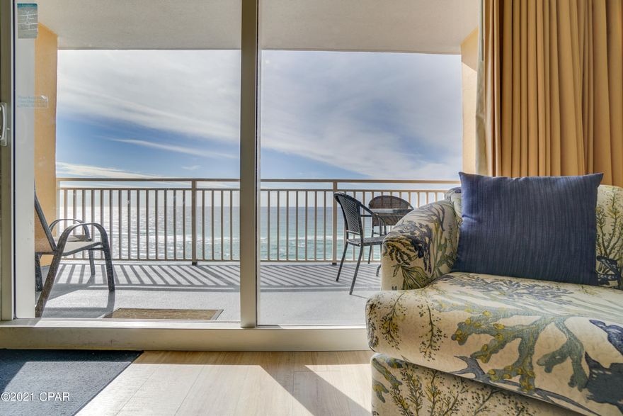 CURRENTLY UNDER CONTRACT, SELLER ACCEPTING BACKUP OFFERS...Come see this magnificent condo that offers Gorgeous Views from the large Balcony overlooking the white sand beach & Gulf of Mexico. This floor plan features a Bunk Bed alcove, a full-sized galley kitchen, and a spacious Master Bedroom with its own private Bathroom. Unit update & upgrades include: New Refrigerator & Range installed in 2021, New Microwave and Dishwasher in 2018, and New Flooring and HVAC in 2017. This Condo is Rental Ready and has grossed over 40K in 2021 to date. Splash Resort is the premier Panama City Beach Gulf front destination for family fun and entertainment. With over 400 feet of gulf frontage, two separate water park areas, pools, hot tubs, lazy river, exercise room, game room. Splash is a popular rental destination and you won't want to miss your opportunity to own this Fabulous Condo at this Premier location!!!! Call Today to schedule a showing! All dimensions are approximate and should be verified if important.