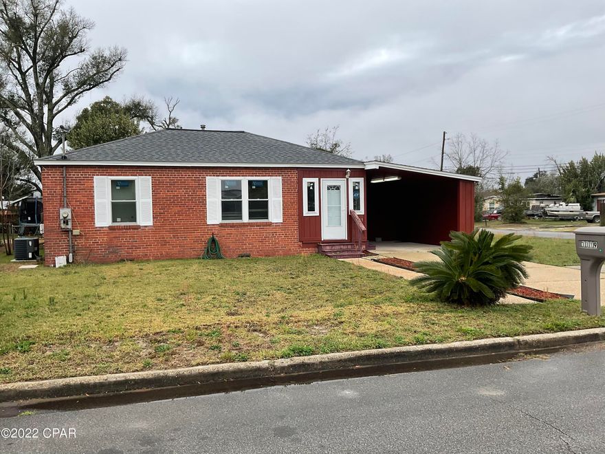 Perfect for Airbnb or any short term rentals you may want to do in St. Andrews. Great newly renovated home in St. Andrews only about a 5 block walk to the bay on Beach Drive.  Come see this adorable Florida home with all new kitchen with Samsung kitchen appliance package, granite counters, nice backsplash, glass top stove.  Spacious laundry room with sink and folding table.  New blinds throughout the home, new interior and exterior doors, attached carport with extra storage.  Big fenced back yard with storage shed, open patio and privacy fence.  Extra driveway on side.