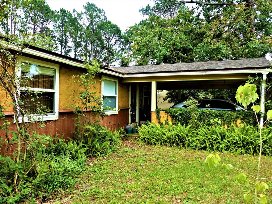 We are back with    Charming, close to everything and off the beaten path, come see! This little bungalow has a large master bedroom; granite kitchen counters with stainless appliances; fruit trees and more. Enjoy the backyard off the screened in porch or off the backyard deck. Artisans home has murals in bath and screened room and dont miss the hidden doors at master bath and laundry storage room. Lush fenced yard located at the end of a dead end street.  Wood fungi found under home and into wood has been mitigated by professional both under and inside with new flooring installed, miscellaneous other repairs to siding, screen room and as needed to make the home ready for new owner. Easy to show, call today. 2009 Renovation to whole house, septic, hvac, roof, paint, carpet, kitchen cabinets, counters and appliances, everything in good working order.  Custom artisan paint/murals and faux finish inside.  Close to the beaches, golf carts welcome in this area, close to 30a, Rosemary Beach, West End, Thomas Donuts, Carousel, PCB City Hall and Pier Park are all just a handful of miles or less.  There were a couple soft spots in floor that were immediately assessed and she had the floor opened and reinforced, engineer report available upon request.

On 8/24/2020, home was struck by lightening by Tropical Storm Marco, repairs in complete. Seller's Disclosure will be updated.  Breaker box was damaged, engineer and electrician made corrective repairs via permit work, all complete and signed off. Ready to roll.  

11/2020 wood fungi was found in wood underneath in crawl space, penetrated to subfloor, professional removed flooring, sealed ground and crawl space, treated as needed, reinforced joists, installed new flooring, repairs loose door jamb in screen room, removed and replaced siding as needed, installed solar fan to crawl space for improved ventilation, added a french drain to exterior, painted as needed to finish up.