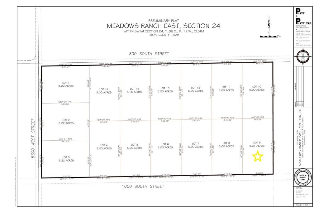 Photo of 800 S 5300 W #Lot 9 Ph 2, Cedar City, UT 84720 (MLS # 113088)