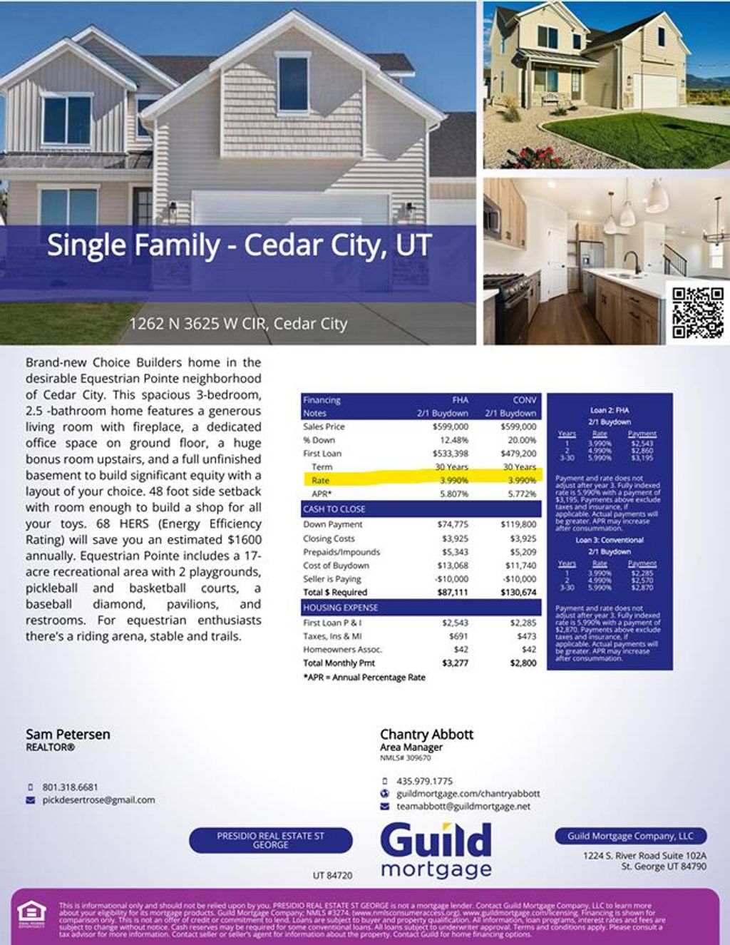 Photo of 1262 N 3625 West CIR, Cedar City, UT 84721 (MLS # 111231)