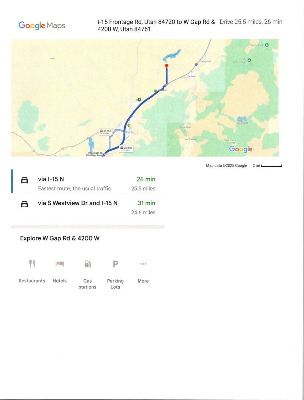 Photo of 21705 Gap Rd Near 4200 W, Parowan, UT 84761 (MLS # 109494)