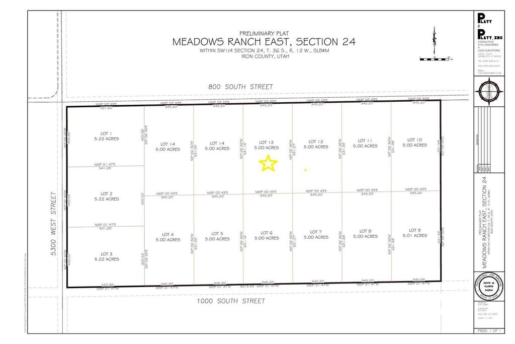 Photo of 800 S 5300 W #Lot 13 Ph 2, Cedar City, UT 84720 (MLS # 113092)