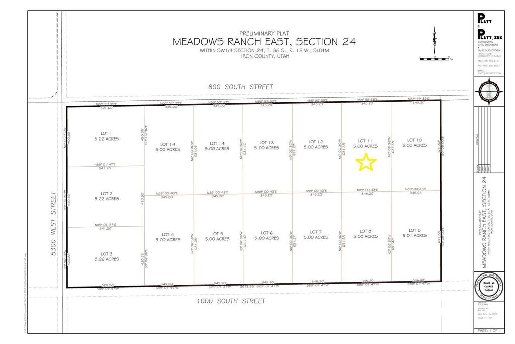 Photo of 800 S 5300 W #Lot 11 Ph 2, Cedar City, UT 84720 (MLS # 113090)