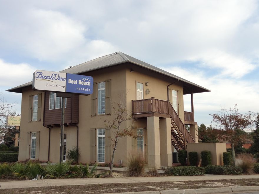 Now available For Lease! Southern style, three-story office building on a prominent corner on Highway 98 in Destin, FL. Constructed of solid block with custom interior finishes. Building has excellent visibility and a daily traffic count reaching over 48,000! The site also contains a highly visible lit sign fronting Hwy. 98, located at a hard corner with coveted traffic light. Elevator services two floors; while interior staircase reaches the 3rd heated/cooled loft level that is perfect for storage and convenient accessibility to service the mechanical systems. The property is located within the City limits of Destin; therefore, electronic signs are likely available to this site. Buyer must verify, along with the accuracy of all other specifications and details.