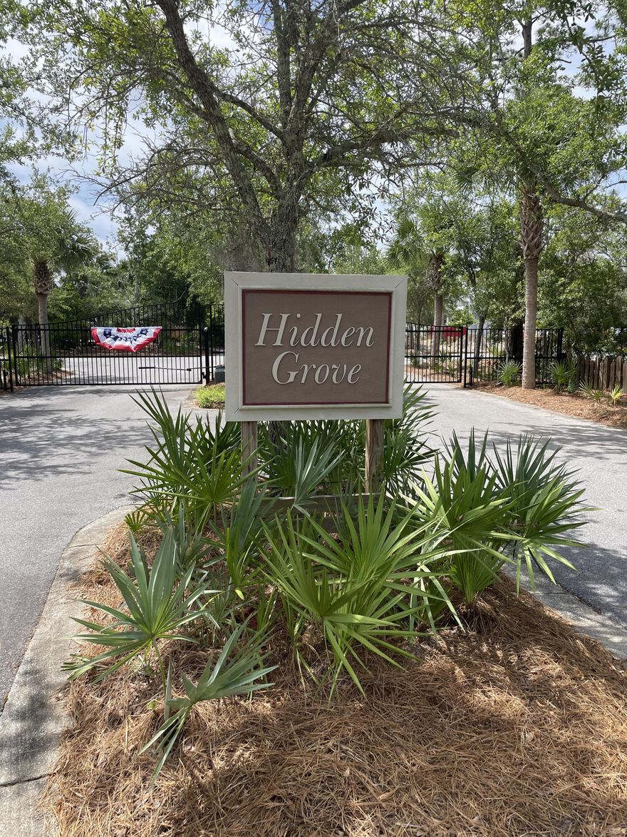 Lot 32 is located in the tranquil Hidden Grove Subdivision.  This must see lot backs up to one of our well preserved State Forests, so privacy abounds for those wanting to get out of the hustle and bustle.  This lot is in a well maintained gated subdivision that boasts brand new elegant homes and features a sparkling neighborhood pool. Hidden Grove is conveniently located near shopping and dining at Santa Rosa Beach's upscale Grand Boulevard and is just minutes away from the sugar sands of the highly sought after beach accesses of world famous 30A.