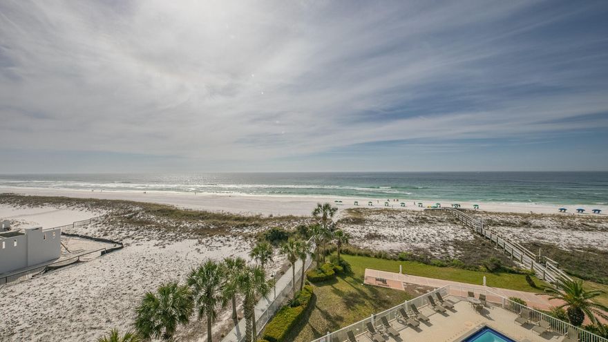 Destin on the Gulf Condominiums are nestled directly on the sugar white beaches of Destin, the ideal destination for you next vacation. This unit is gorgeously decorated and appointed with the comforts of home to make your stay pleasurable. Guests will relish the amazing balcony views of the Gulf of Mexico. With a private boardwalk and walkway, visitors have easy beach access...paradise is just footsteps away from your room. The beachfront pool offers a place that the entire family can splash around and have a great time. Use our charcoal grills to cook seafood from the local charter boats or grill your favorite meal.