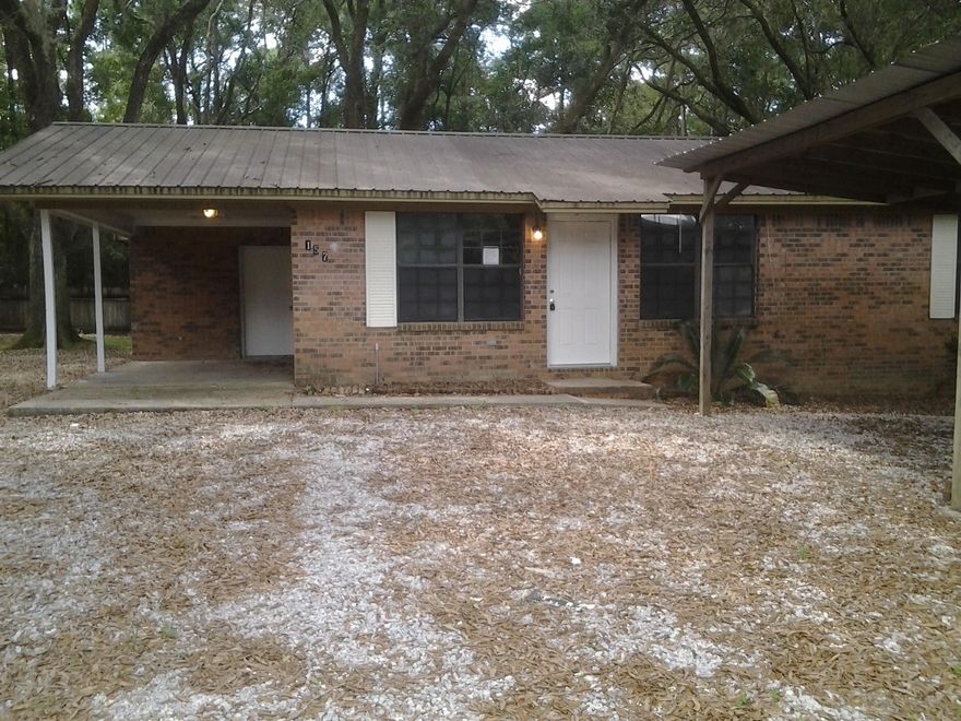 This house has three bedrooms, one full bath, and half bath master en suite. The back has a deck the entire length of the house that is a perfect serene setting for relaxing. The property is surrounded by trees with an all natural yard and privacy fencing. Owner will allow pets with a good application. All pets must be spayed/neutered & housebroken. Available 01/31/2019. All adults intending to live at the property must fill out a separate application and be on the lease.