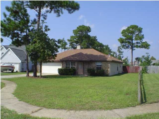 Great 3 bedroom 2 bath brick home in Mary Esther. Many positive features in this rental home that is conveniently located. OPEN FLOOR PLAN, FIREPLACE, BREAKFAST BAR, LOTS OF KITCHEN CABINETS, AND COUNTER SPACE. SPLIT BEDROOM PLAN, INSIDE LAUNDRY AREA OFF KITCHEN BEHIND DOUBLE DOORS. FROM THE KITCHEN OR MASTER BEDROOM WALK OUT TO YOUR OPEN DECK THEN TO THE BACKYARD WHICH IS PRIVACY FENCED. Call today to schedule a showing.