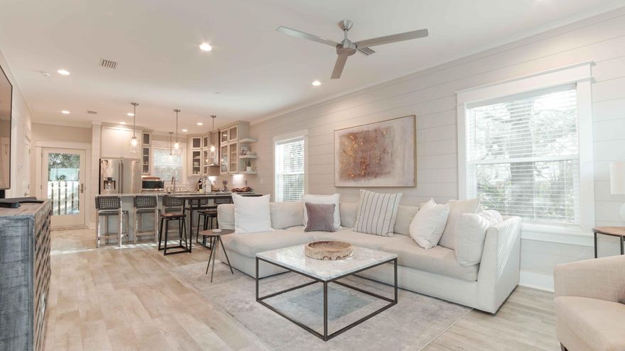Discover a relaxed coastal community in the heart of Blue Mountain Beach with 10 Snapper, offering multiple beach accesses and no HOA. This gem, completed in 2019, is a beautifully designed beach home featuring four bedrooms and three full baths. It seamlessly combines coastal elegance with sophistication, showcasing upscale finishes, high-end furnishings, and plenty of natural light to enhance its charm.This home is adorned with numerous designer updates, such as shiplap walls, a paver driveway, luxury vinyl floors, quartzite countertops, upgraded cabinets with glass doors, a gas range, and stainless-steel appliances. Constructed to the latest safety standards, it is energy efficient, featuring impact windows and doors, a metal roof, two HVAC units, spray foam insulation in the ceiling and north walls, and a tankless hot water heater.

For added convenience, the home features a primary bedroom and bathroom on the ground level. The upstairs primary ensuite includes a private balcony, a walk-in closet, and a master bath with a double vanity and shower. Additionally, there are two more bedrooms on the second level. The outdoor oasis is perfect for entertaining, with a fenced-in backyard providing complete privacy.
Located just steps from the biking and walking path, 10 Snapper offers easy access to a nearby beach via an easement or visits to public beaches at Highway 83 Blue Mountain or Gulfview Heights.

This prime location provides easy access to some of Scenic Highway 30A's best restaurants, such as Shunk Gulley's, Goatfeathers, Perfect Pig, Pizza by the Sea, Local Catch, The Vue 30A, Stinky's, Red Bar, and Blue Mountain Creamery, all within walking distance or a short drive.
The home is being sold fully furnished and turnkey ready, making it an excellent opportunity for a vacation rental or a perfect primary or secondary residence. Rental projections are estimated at $75-85k annually.