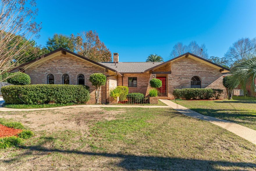 All brick Renovated home with pool in Kenwood very convenient to schools and military bases. Beautiful amazing new kitchen features Quartz counter tops, stainless appliances to include a gas range with vent hood and pot filler, large drawer bases for ease of storage and tile back splash. No carpet in this one! Bazillion Cherry and tile only. Great room features a woodburning fireplace with brick surround and wood mantel, vaulted ceiling with beams. There is also a family room and dining room. Primary bedroom features 2 walk in closets and primary bath has a Gorgeous new tub and surround.  In the Back yard you will find an inground pool with new liner, pool house that has a pass through for serving drinks and food, a shower room and bath room. Home has new Kitchen, roof, hot water heater,