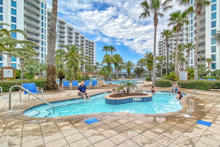 This unit has views of the Gulf as well as our spectacular sunrises from the ninth floor in the East building. Resort includes a large lagoon pool with waterfall, children's pool, playground and splash pool, lighted tennis and basketball courts, fitness center, and covered protected parking. Also available is a conference center, office center, and reception desk. The Palms of Destin offers inclusive resort style living located in the heart of Destin, Superior amenities as well as seasonal shuttle to the unspoiled beaches of Henderson Beach State Park. This updated unit is move in or rental ready.  Turnkey and the association fees include most of your utilities including electric and water.