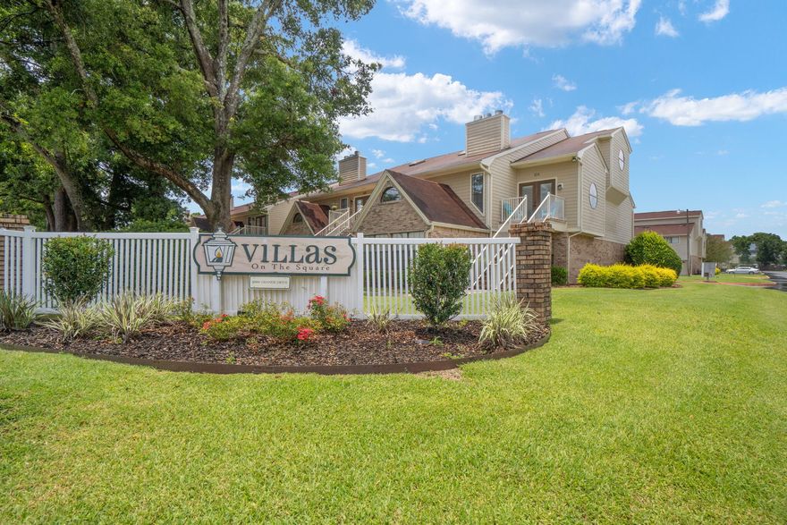 Extremely rare opportunity to own a unit in VILLAS ON THE SQUARE.  Only 4 units have sold in the last year, so get in while you can!  Villas on the Square is one of Pensacola's most sought after condo communities due to it's convenient location to Ascension Sacred Heart Hospital, Cordova Mall, and Pensacola International Airport, as well as how well the property is maintained.  This unit had several updates that include LVP flooring, tiled showers, and BRAND NEW HVAC inside and out installed in June.  This unit also features a single car garage, views of the pool, and washer/dryer/refrigerator. Kitchen has been updated with Stainless steel appliances and both showers have been updated with new tubs and tiled surrounding.