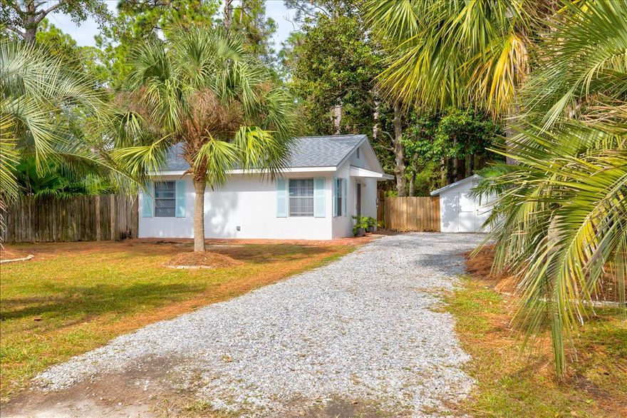 Welcome home to the loveliest little piece of paradise in Santa Rosa Beach. Situated on .34  acres and surrounded by 4o foot pines, magnolia trees, and native greenery, 30 Nuit is a turnkey, income-producing home that has endless possibilities. You will fall in love with its location, beautiful and tasteful beach decor, and simple living with no HOA hassles. Whether you are purchasing as a primary residence or continuing the home's success as an income-producing Airbnb with over seventy 5 star reviews, you will appreciate this very well-kept home. 30 Nuit has a brand new roof and hot water heater.
