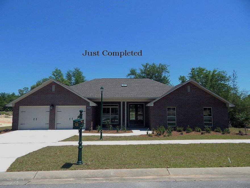 SOUTH of I-10! ALL BRICK, COVERED Porches. Buyer to verify measurements, schools and anything of importance. The yard will be Sodded with Accent Plants.. Chanan Estates is South of I-10 and can be accessed from the 1st red light on the south end of Crestview. This Builder oversees all aspects of the homes he builds. The measurements should be verified due to changes that may happen during the building process. The lot measurements were taken from the Okaloosa County Property Appraiser's website and/or plot plan/map and will need to be confirmed by the final survey. Visit http://chananestates.com for subdivision info and restrictions.