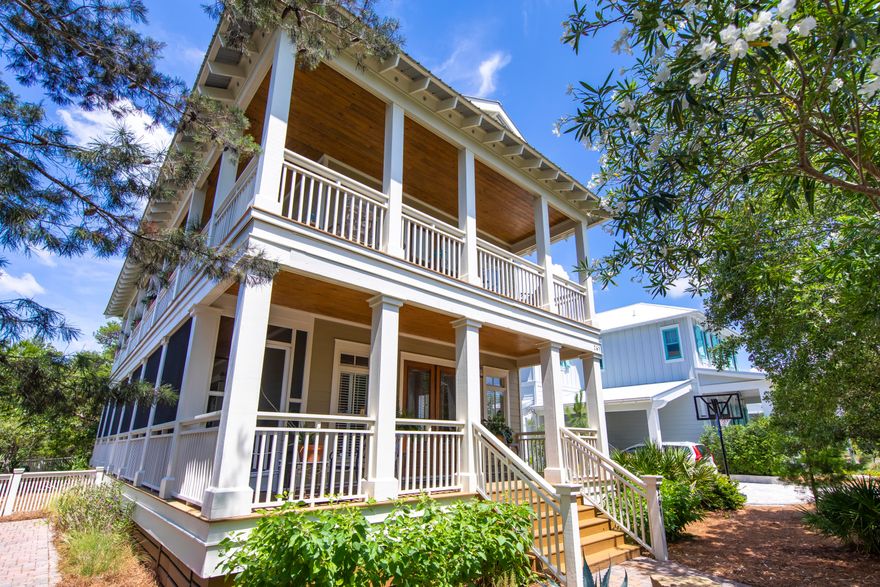 A beautiful open floor plan greets you as you enter this meticulously maintained home in the established gated neighborhood of Preserve at Grayton.Take in the Gulf breezes from an abundance of porches. This home is well appointed with marble countertops, solid wood doors, stained porch ceilings, and has a great floorplan with one bedroom down and 2 large bedrooms up, and a big bonus room that can be used as an upstairs living area, and/or bunkroom.Take a tree lined stroll between the dunes that protect Little Red Fish and Big Red Fish lakes to one of 30A's best beaches, abundant with marine wildlife and activities.  The Preserve is a small enclave with unique custom homes, all surrounded by Grayton State Park. With a great rental potential, you won't want to miss this one!