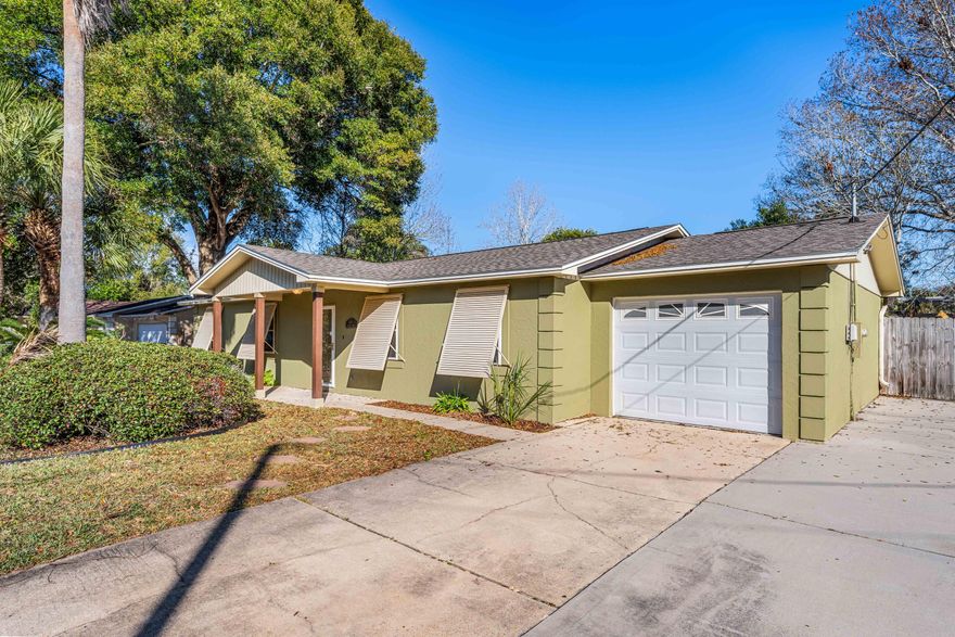 Set in the heart of Destin, this inviting home offers an easy coastal lifestyle shaped by comfort, care, and thoughtful updates. Fresh paint, hurricane shutters, and an open layout create a bright everyday living space where the kitchen flows naturally into the dining and living areas. Stainless steel appliances, ample prep space, and warm finishes make the kitchen both functional and welcoming.Three well-placed bedrooms provide restful separation, while major systems bring peace of mind with a new roof and a newer water heater. Outside, the expansive fenced backyard is the star of the property, offering room for a future pool along with space to unwind, entertain, or garden beneath the Florida sun. Covered patios in both the front and back extend the livable space and encourage time spent outdoors.

A generous driveway and extra parking enhance convenience, and the neighborhood setting places you minutes from parks, white sand beaches, local shops, dining, the community center, library, fishing museum, and the harbor. This is a wonderfully maintained Destin address that feels ready for whatever comes next. Just Painted inside and out in Dec. of 2025.
