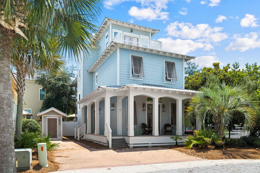 Welcome to 67 W. Blue Crab Loop, your perfect beach getaway in the highly coveted Seacrest Beach community. This charming coastal home offers a unique opportunity to own a piece of paradise between Alys Beach and Rosemary Beach. Enjoy the ultimate in luxury coastal living with exclusive amenities, including a private 12,000 square-foot Lagoon pool, tram service, and deeded beach access to the pristine white sands of the Emerald Coast. From the moment you step inside, you'll be captivated by the seamless blend of modern sophistication and coastal comfort. The open floor plan creates a spacious and inviting atmosphere, perfect for entertaining friends and family.